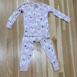 Hanna Andersson Light Pink Ballerina Pajama Set